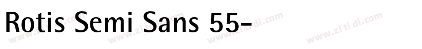 Rotis Semi Sans 55字体转换
